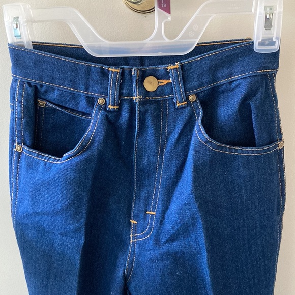 Vtg 1980s NWT Unworn Sugartime Embroidered Back Pockets Girls Denim Jeans Sz 12 - Picture 2 of 9
